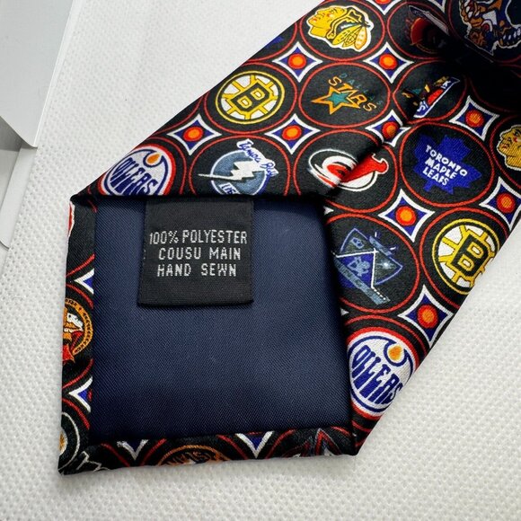 NHL Team HOCKEY Men's TIE Calgary Flames Edmonton Oilers Toronto Maple Leafs - Picture 3 of 5